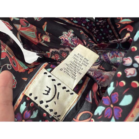 Ice Women's Sleeveless V-Neck Midi Dress with Floral Pattern size 8 - Picture 6 of 9